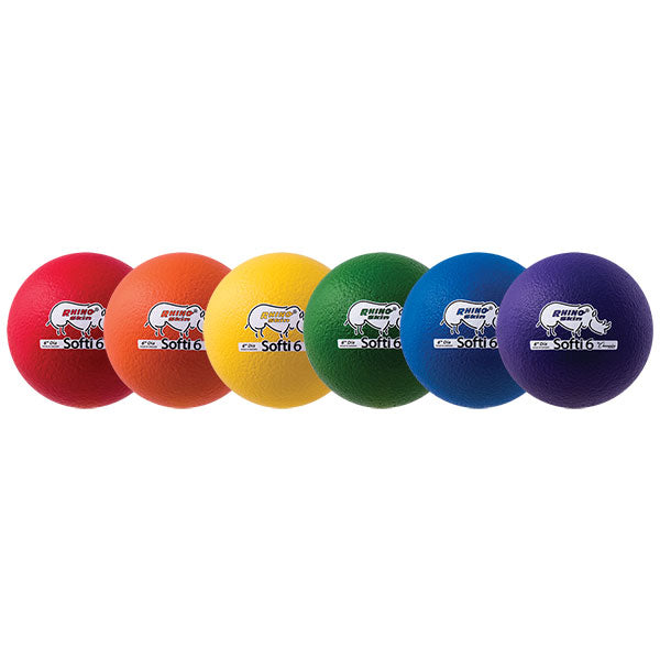 6" Rhino Skin Low Bounce Softi Ball Set