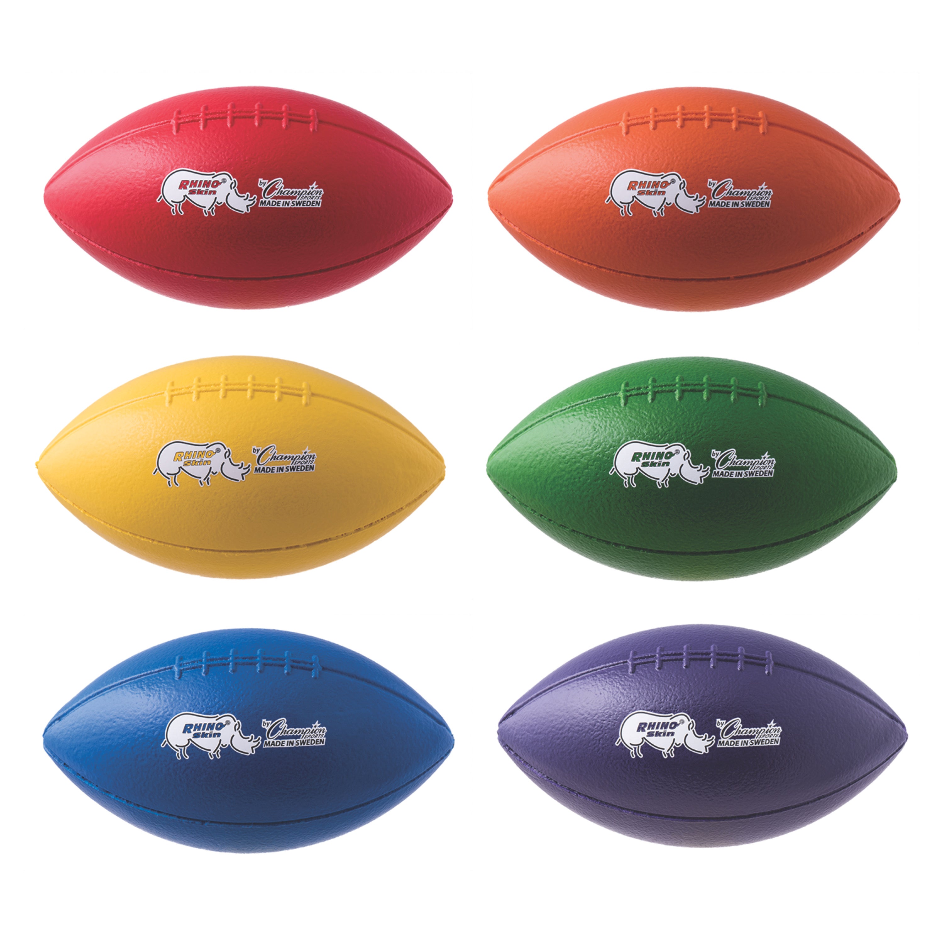 9.75" Rhino Skin Medium Bounce Football Set