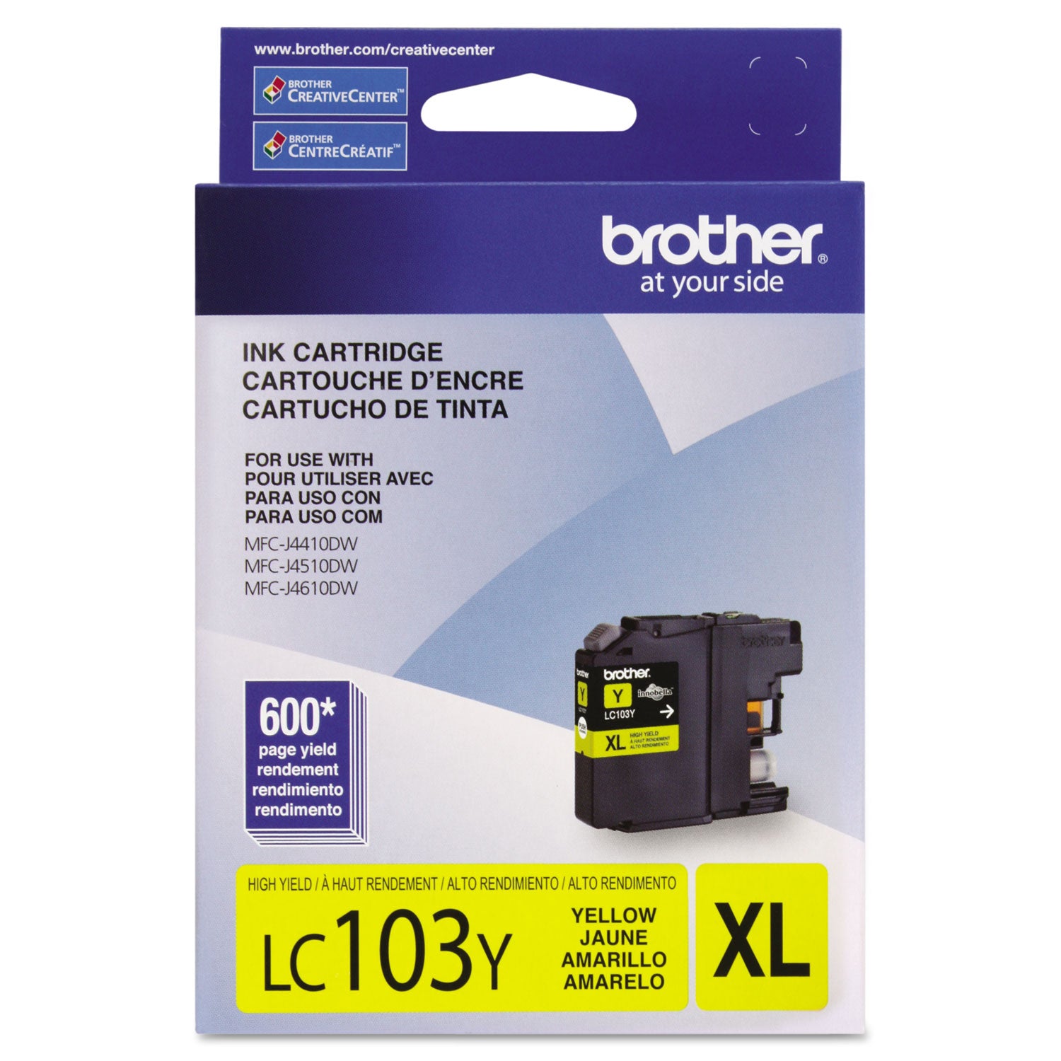 Brother Innobella LC103Y Original High Yield Inkjet Ink Cartridge - Yellow - 1 Each