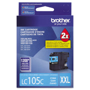 Brother Innobella LC105C Original High Yield Inkjet Ink Cartridge - Cyan - 1 Each