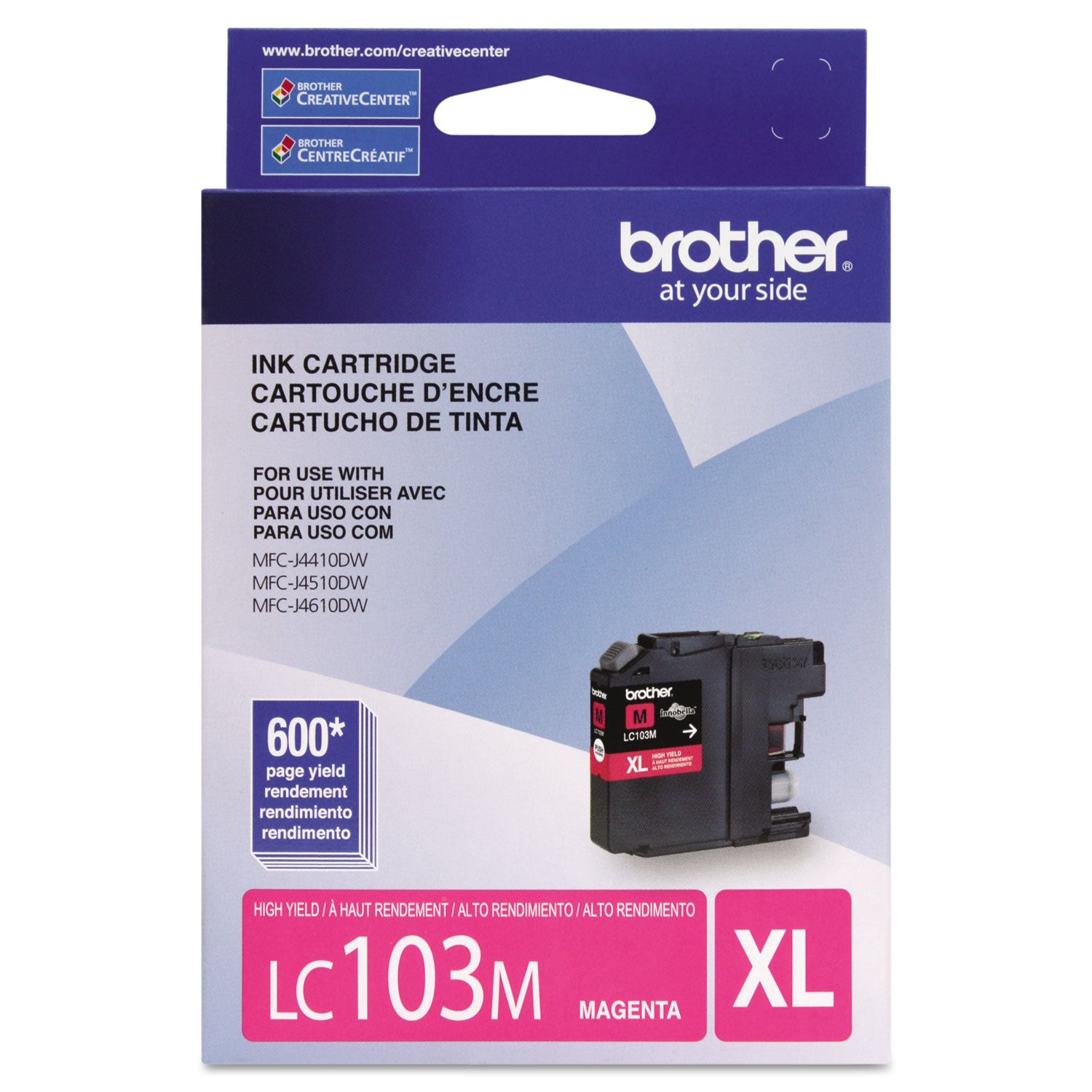 Brother Innobella LC103M Original High Yield Inkjet Ink Cartridge - Magenta - 1 Each