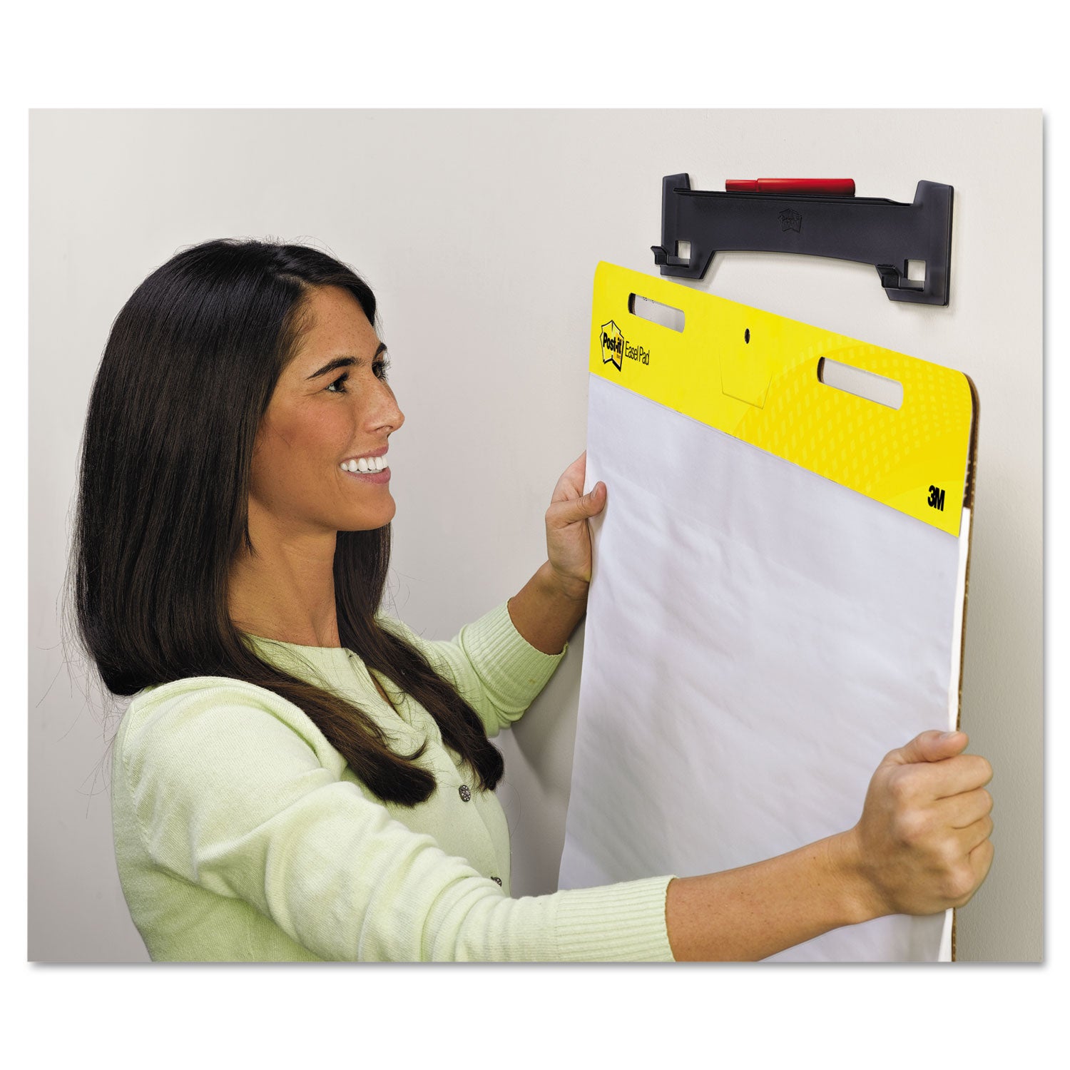 Wall Easel, 15 in x 3.25 in, Smoke Gray, Pack of 2
