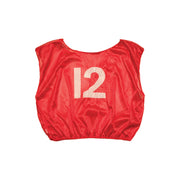 Numbered Scrimmage Vest Adult Red