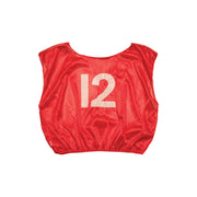 Numbered Scrimmage Vest Youth Red
