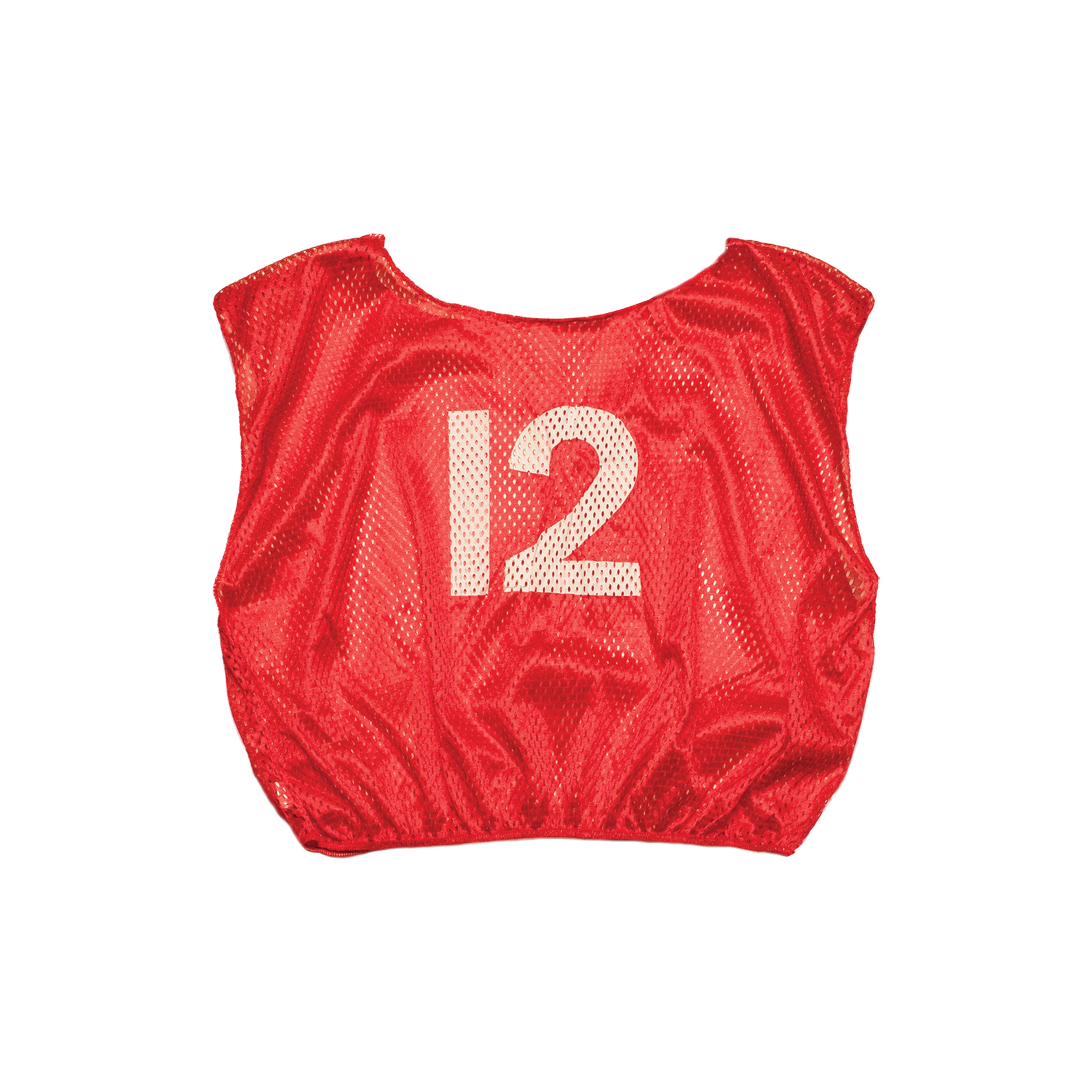 Numbered Scrimmage Vest Youth Red