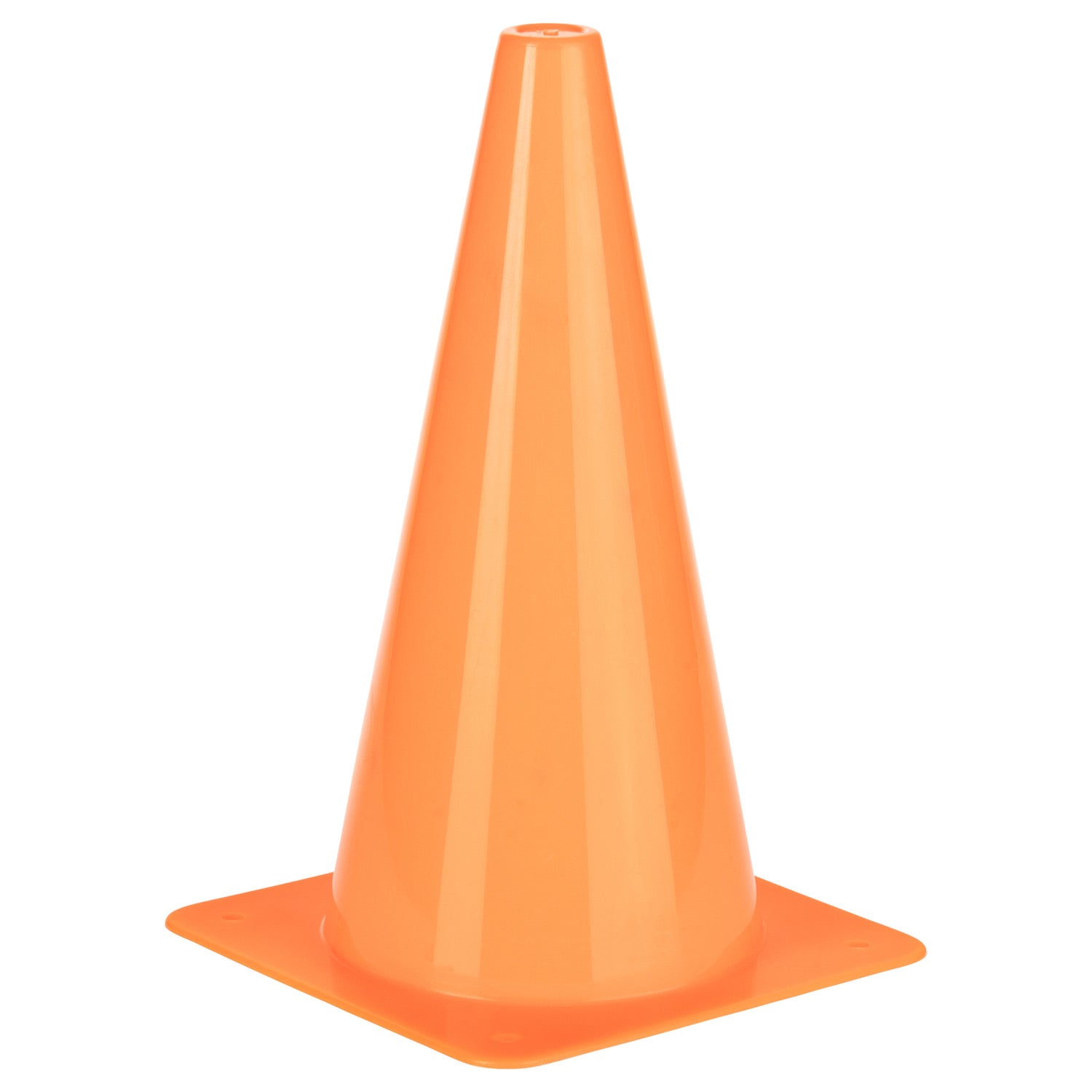 12" High Visibility Plastic Cone Orange