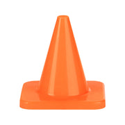 4 Inch High Visibility Flexible Vinyl Cone Orange