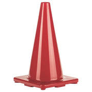 18 Inch High Visibility Flexible Vinyl Cone Red