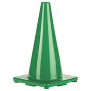 18 Inch High Visibility Flexible Vinyl Cone Green