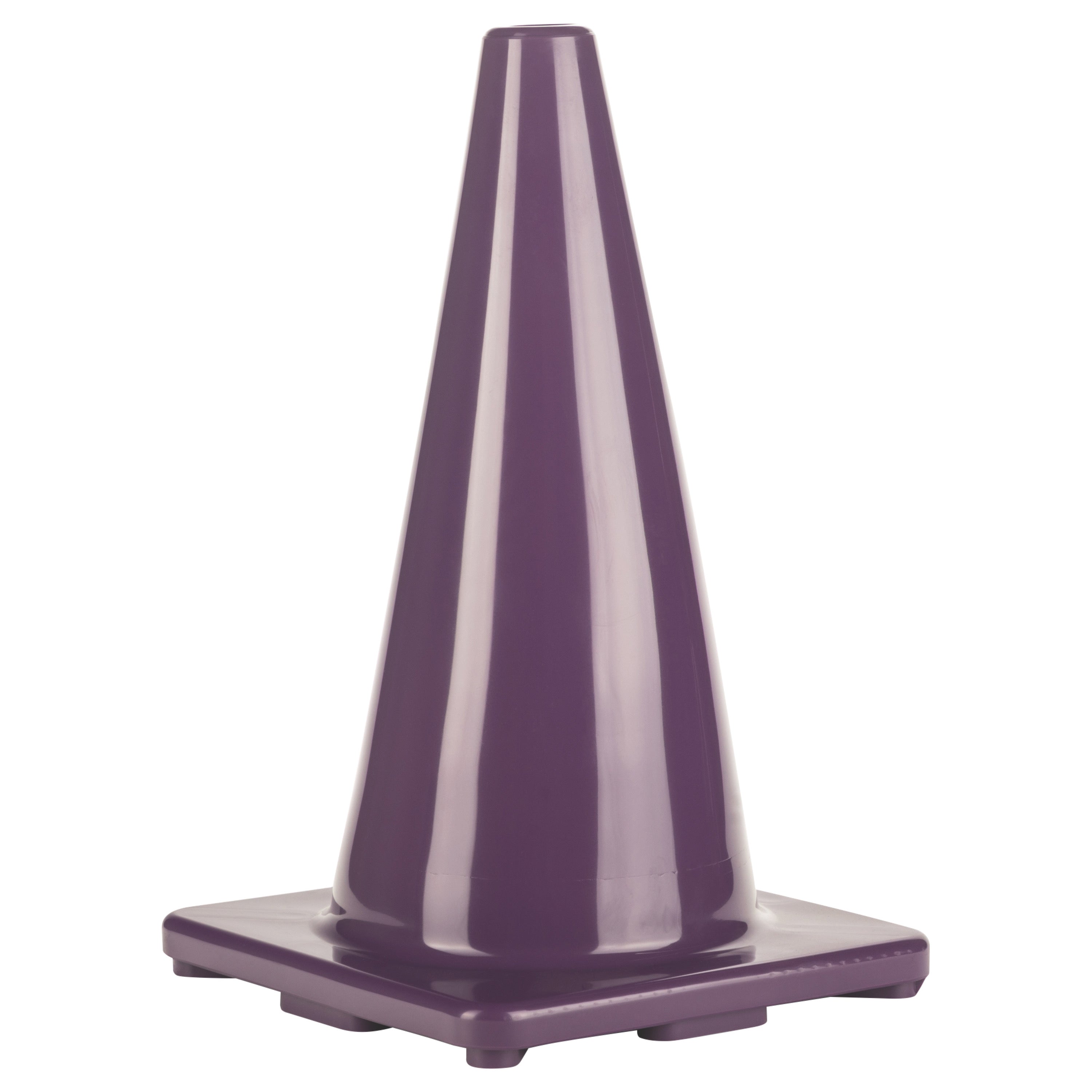 18 Inch High Visibility Flexible Vinyl Cone Purple