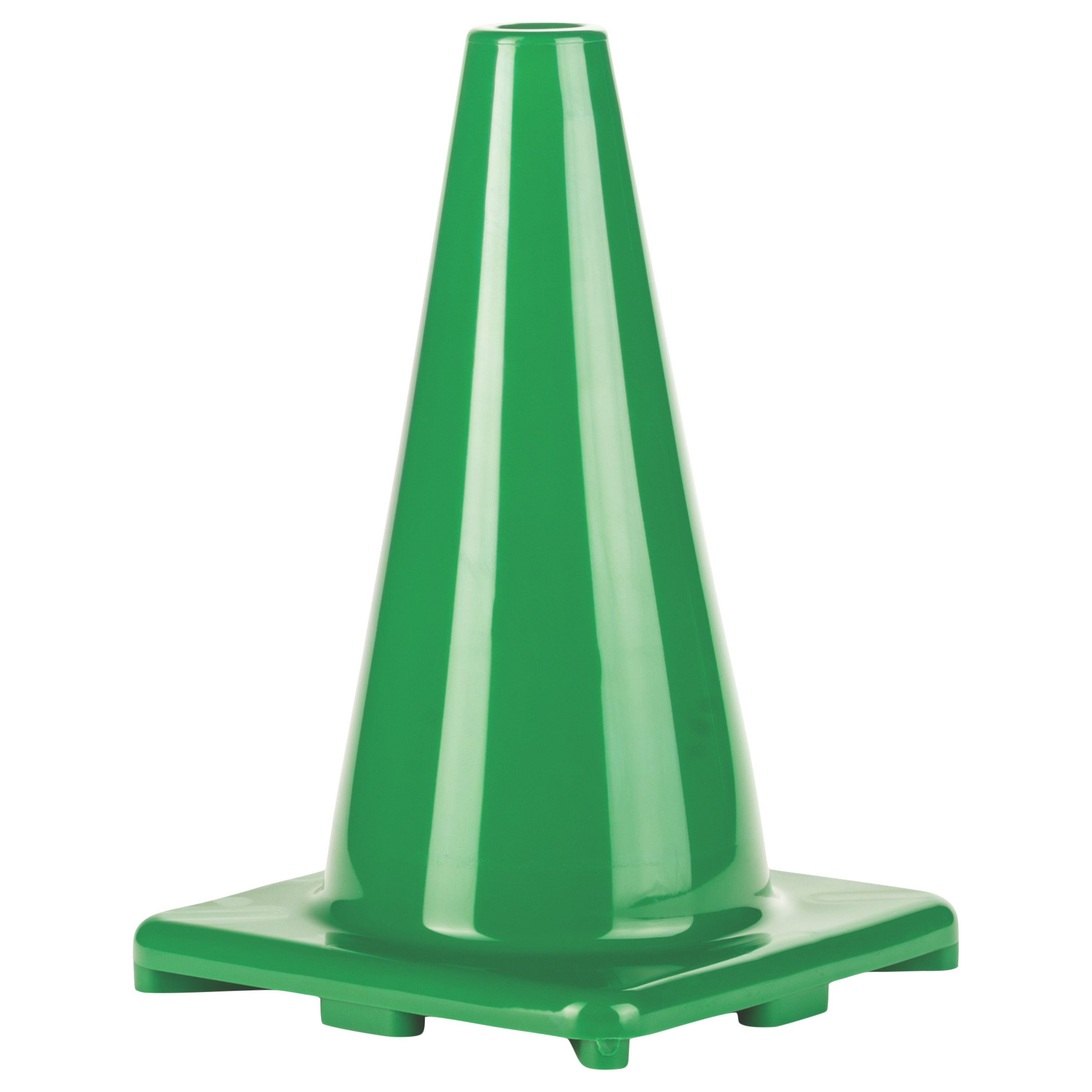 Hi-Visibility Flexible Vinyl Cone, weighted, 12", Green