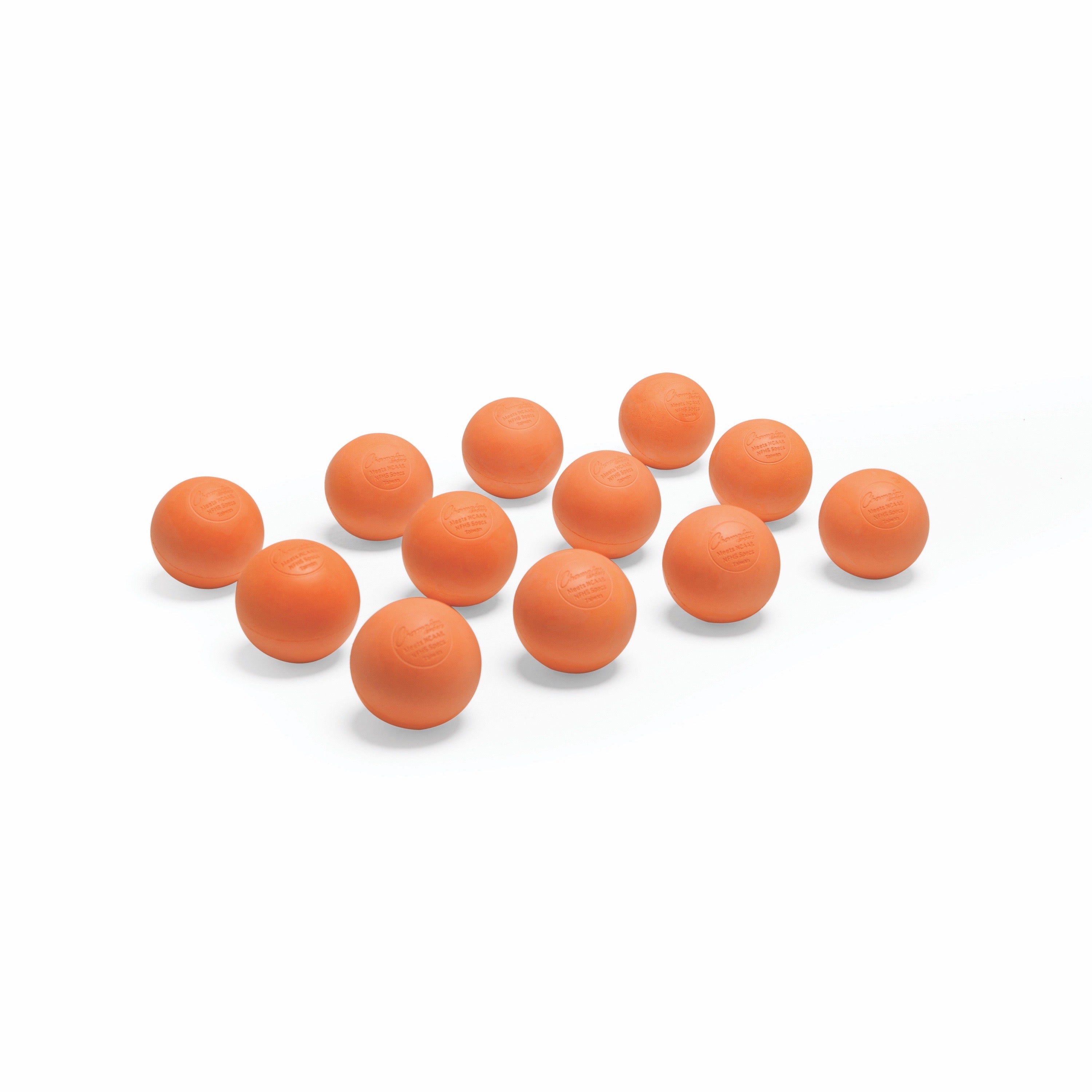 NOCSAE Lacrosse Ball Orange Bulk