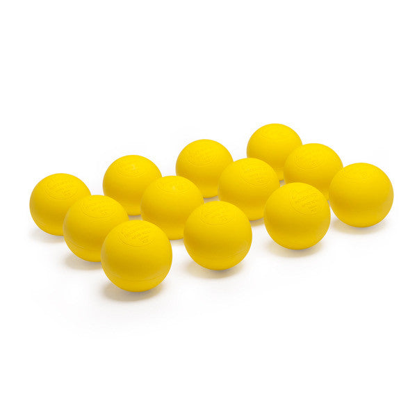NOCSAE Lacrosse Ball, Yellow - Bulk