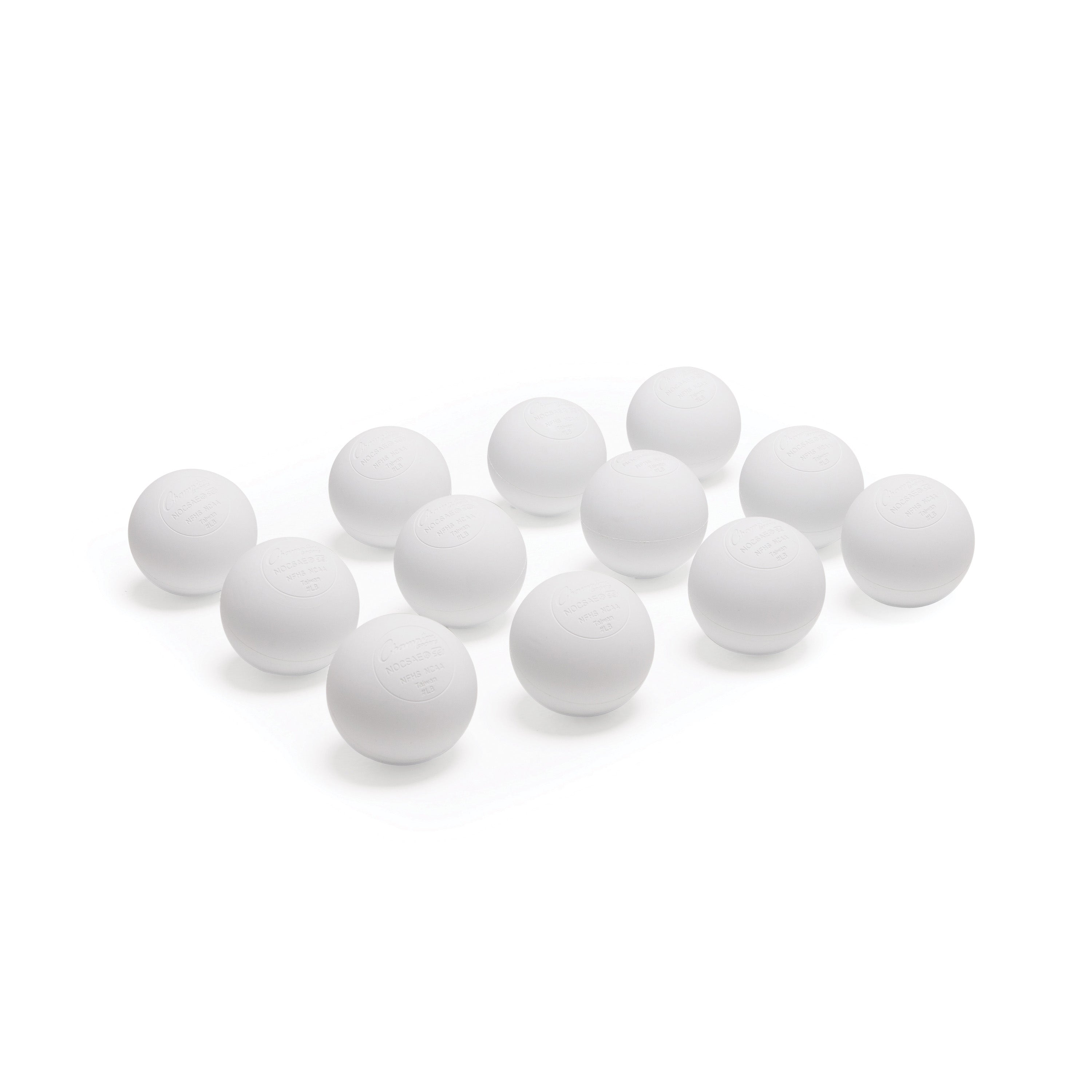 NOCSAE Lacrosse Ball, White - Bulk