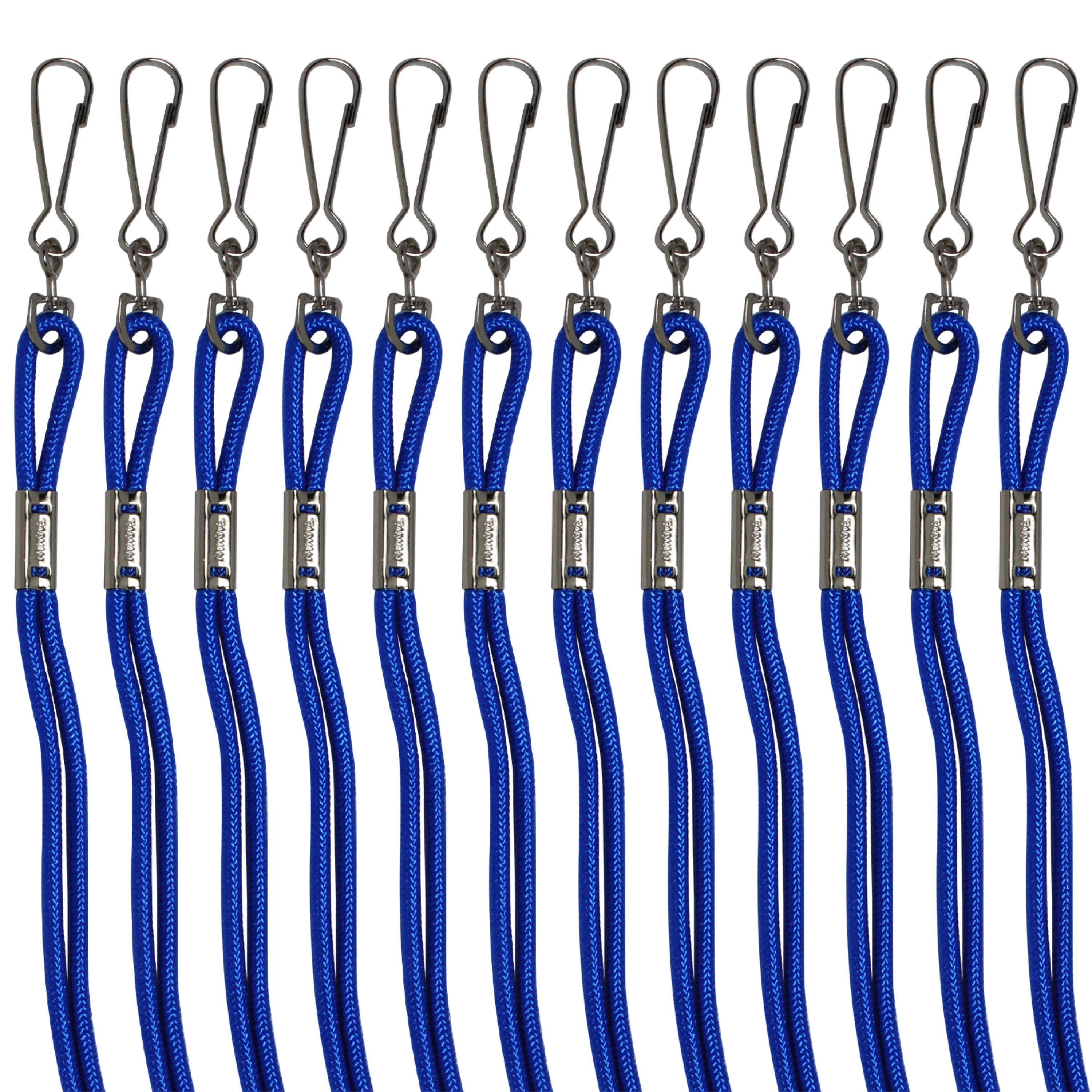 Nylon Lanyard Blue Bulk