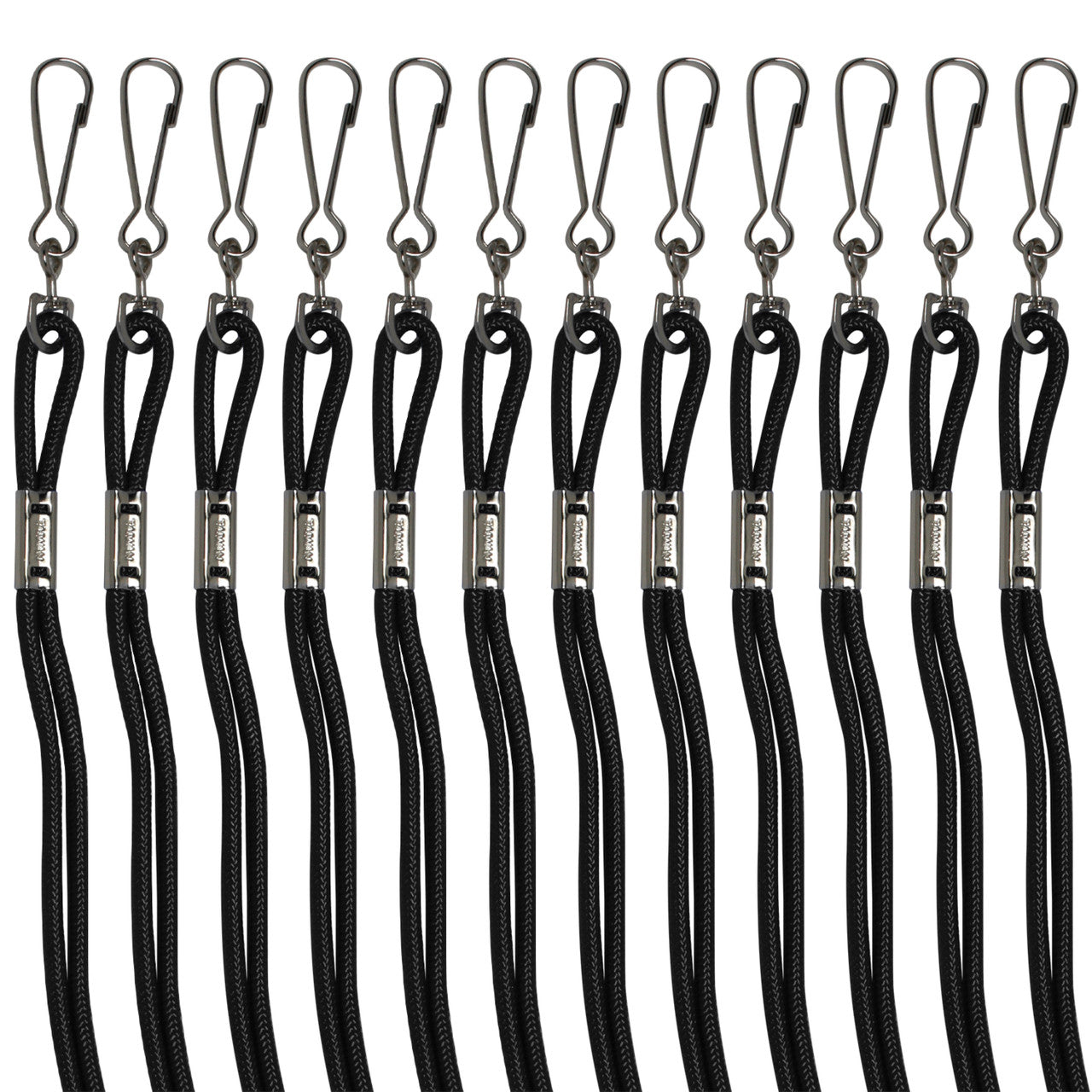 Champion Nylon Lanyard - Black, Bulk