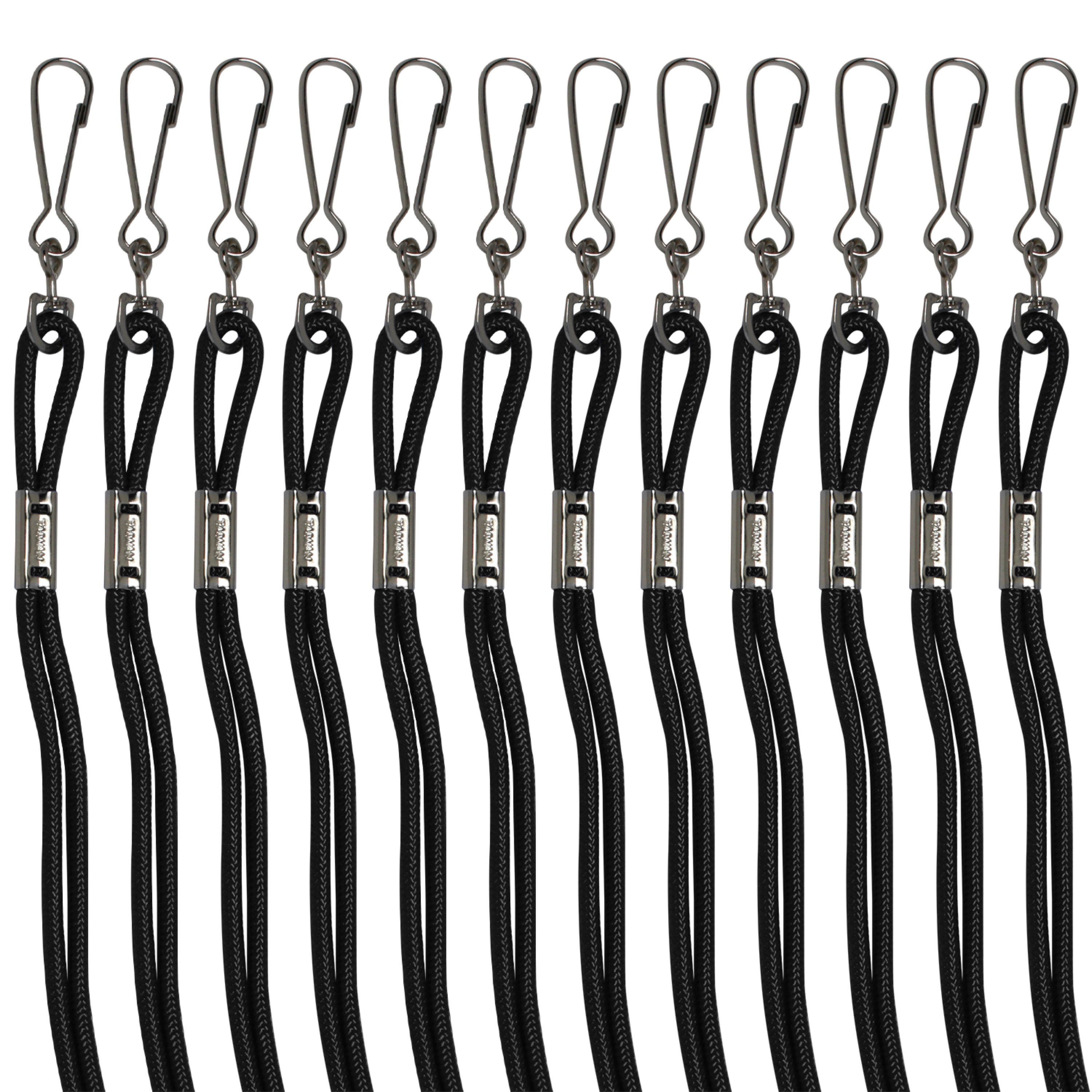 Champion Nylon Lanyard - Black, Bulk
