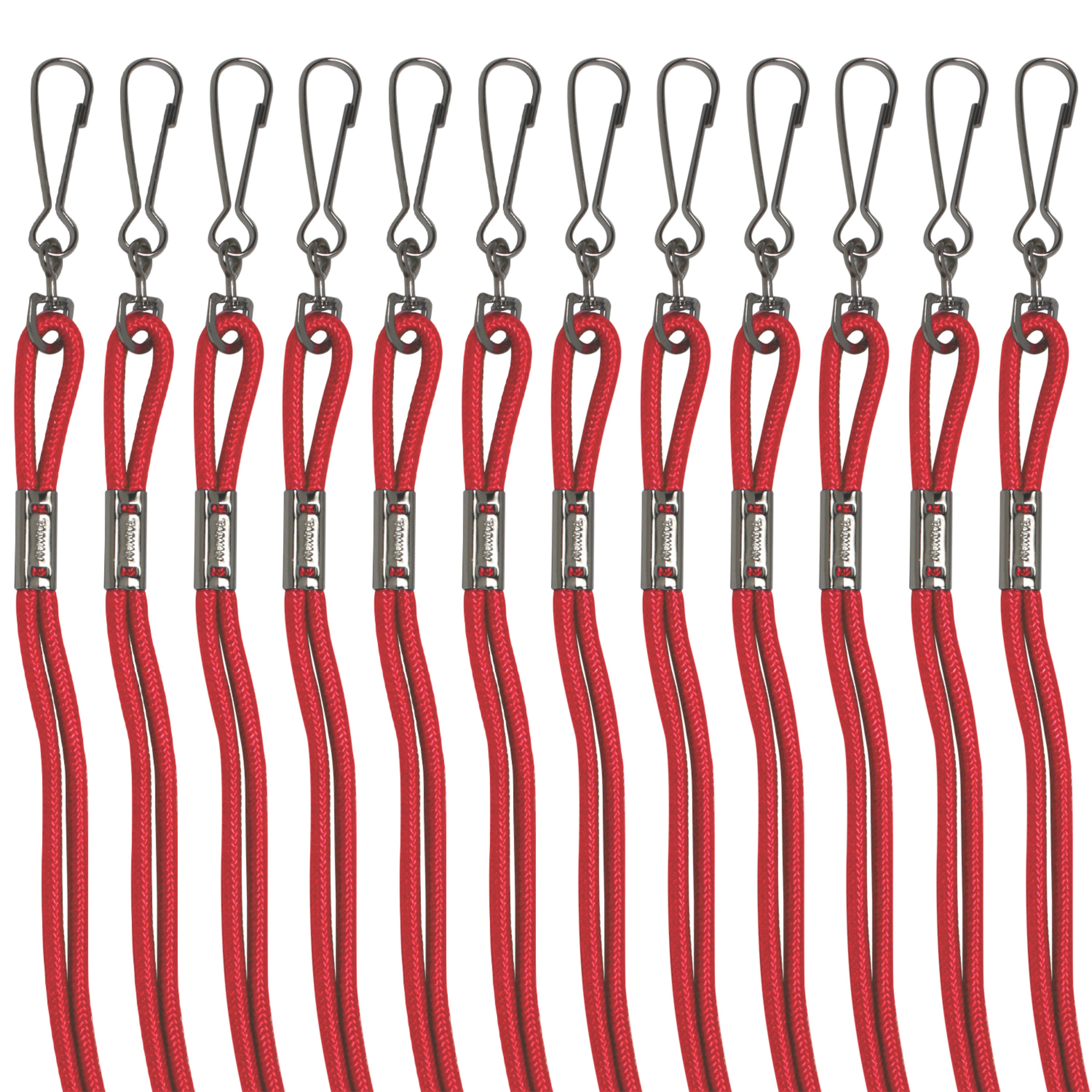 Nylon Lanyard Red Bulk