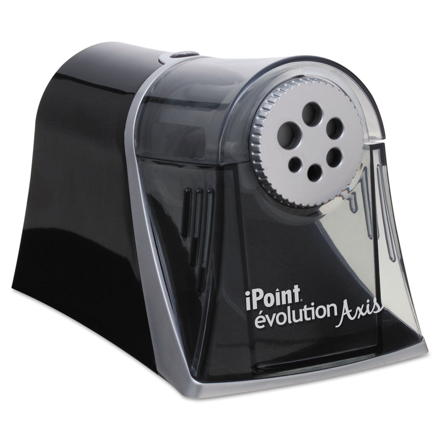 iPoint Evolution Axis Heavy Duty Electric Pencil Sharpener, Black/Silver