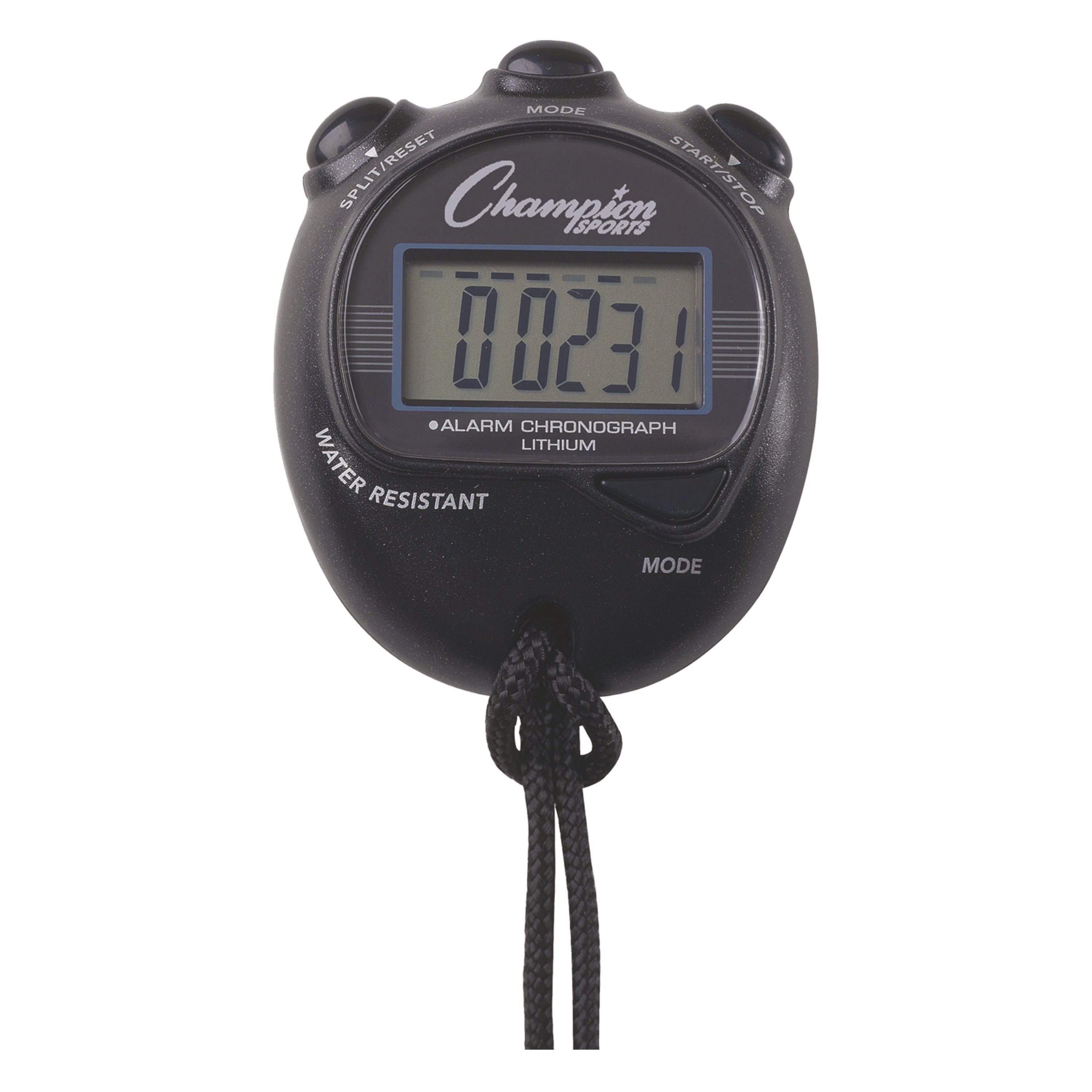 Big Digital Display Stopwatch Black