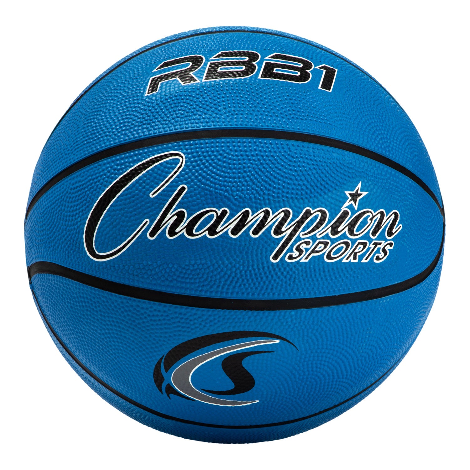 Size 7 Rubber Basketball Blue