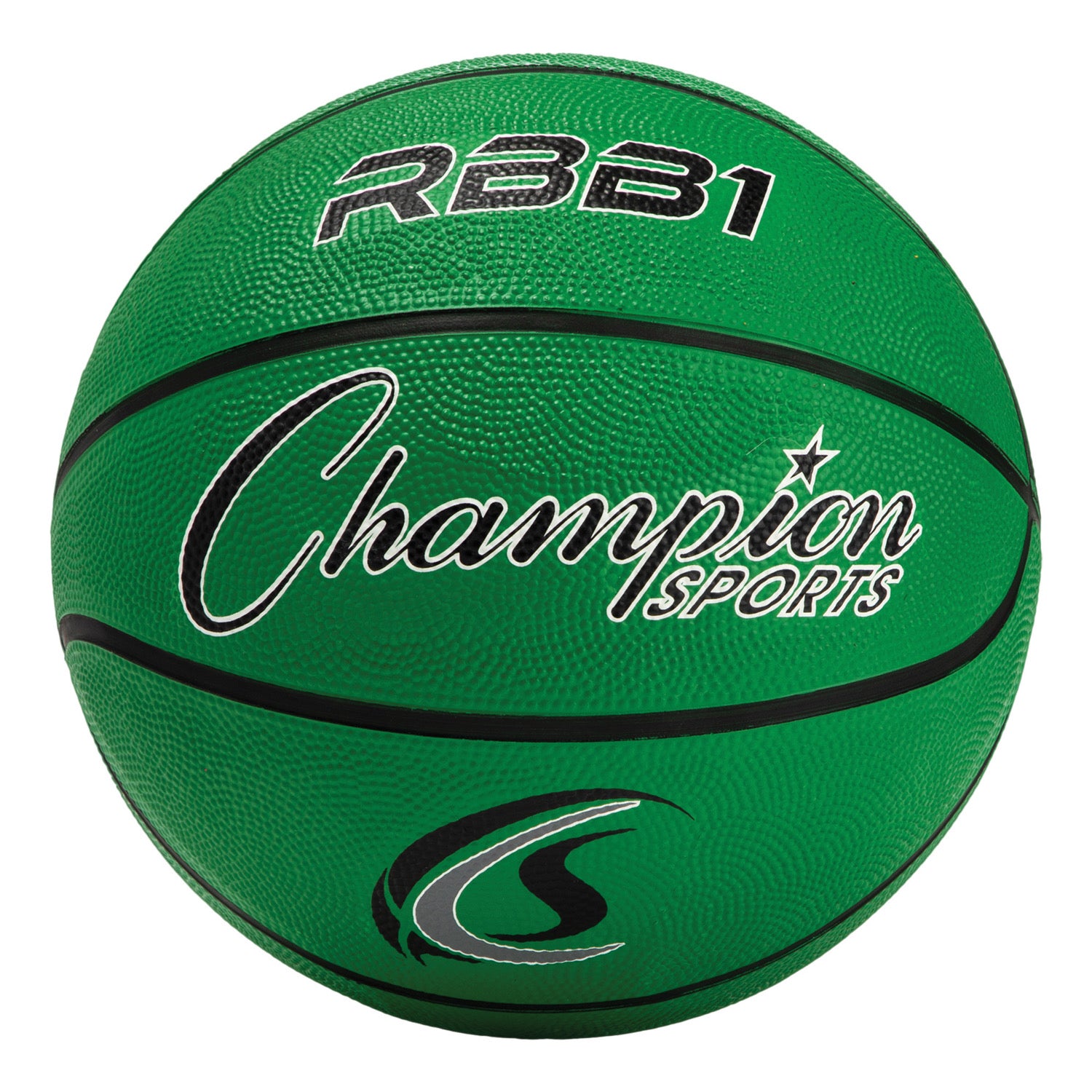 Size 7 Rubber Basketball Green