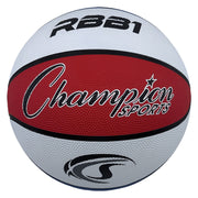 Size 7 Rubber Basketball Red, White and Blue