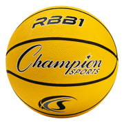 Size 7 Rubber Basketball Yellow