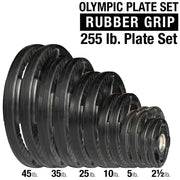 Rubber/Hand Grip/Oly Plate 255Lbs