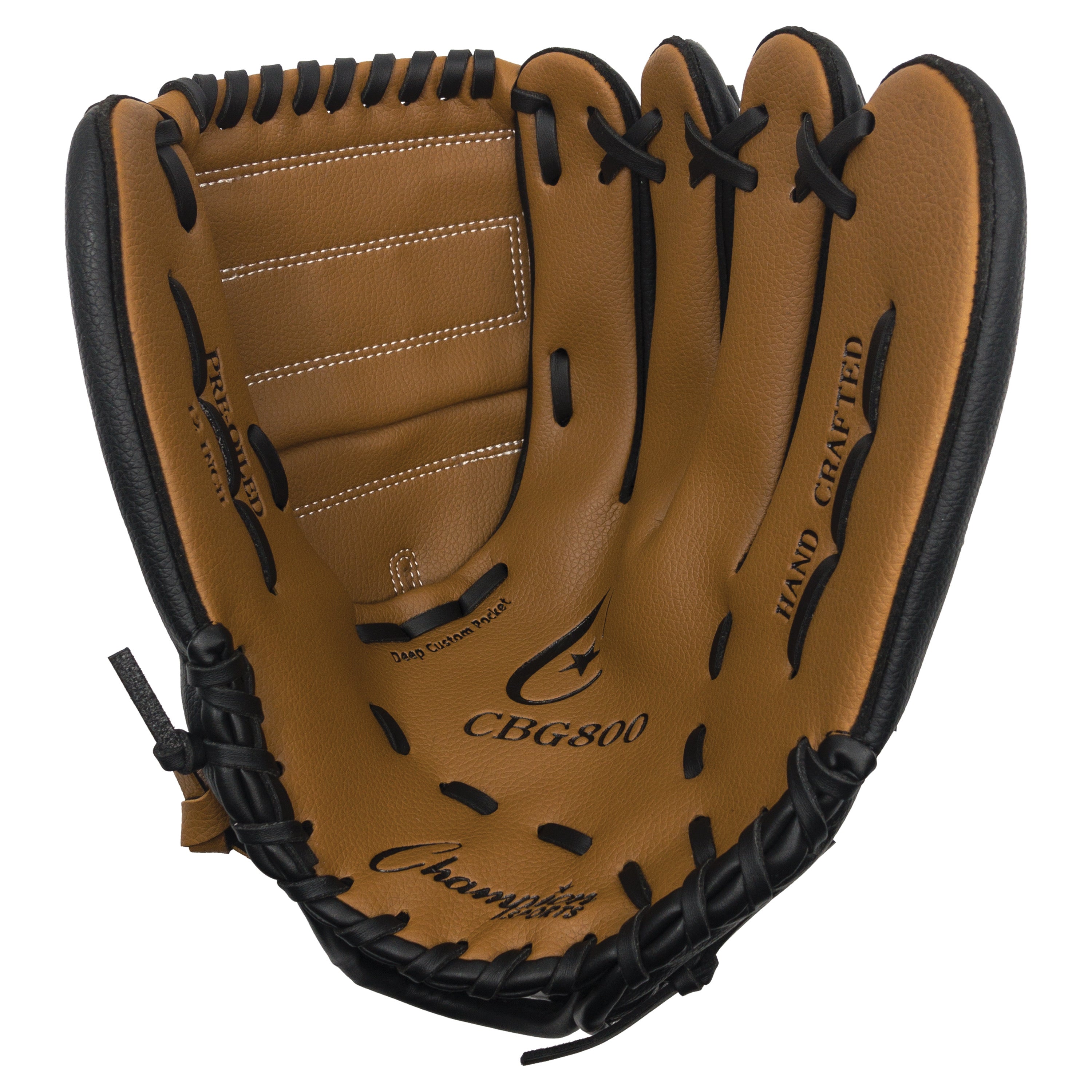 12 Inch Synthetic Leather Glove - Throws Right (Worn on Left Hand)