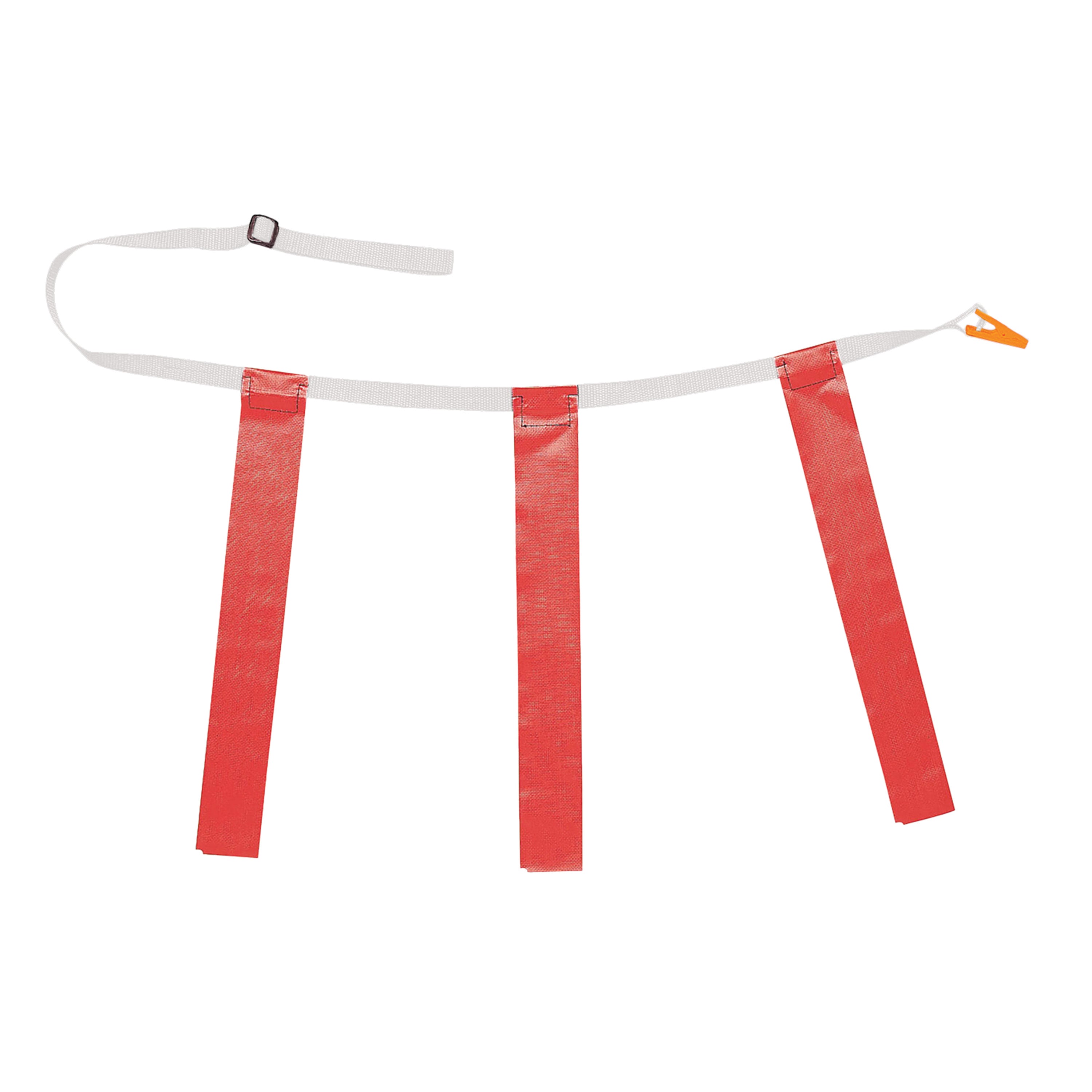 Triple Flag Football Set, Youth Size, Red, 25"-31", 12 per pack