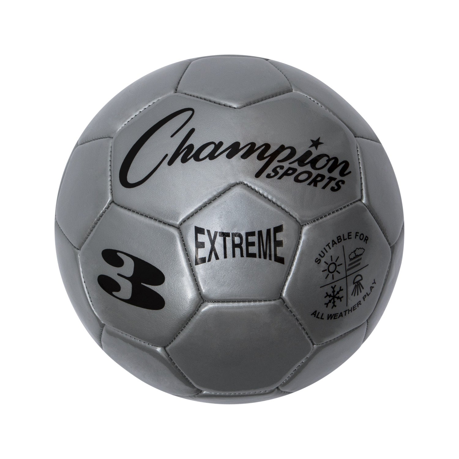 Extreme Soccer Ball Size 3 Silver