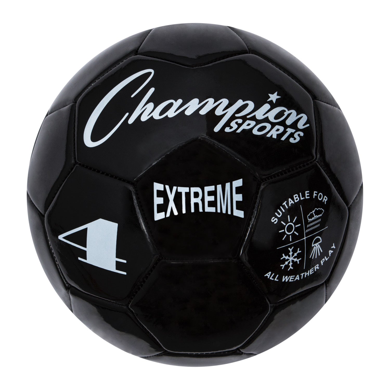 Extreme Soccer Ball Size 4 Black