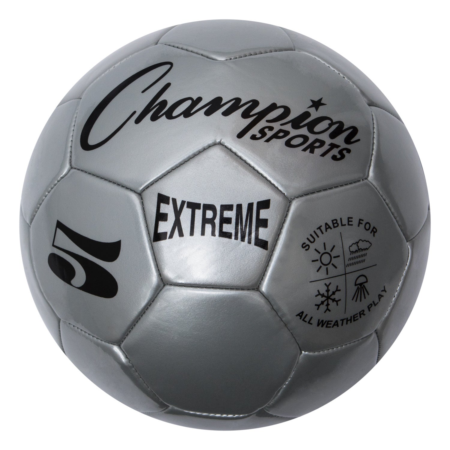 Extreme Soccer Ball Size 5 Silver