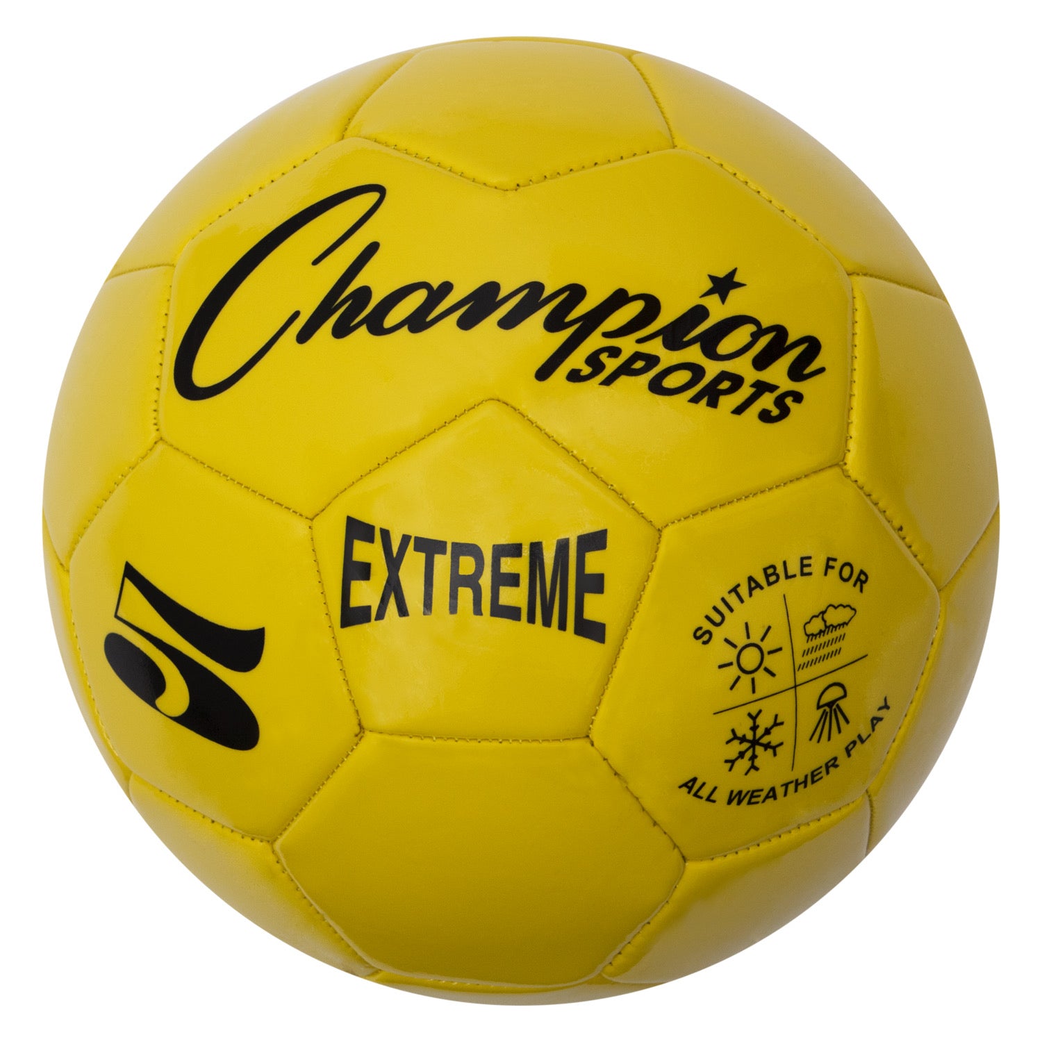 Extreme Soccer Ball, Size 5, Yellow