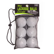Lacrosse Ball Set of 6 White