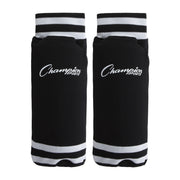 Sock Style Soccer Shin Guard Large Black