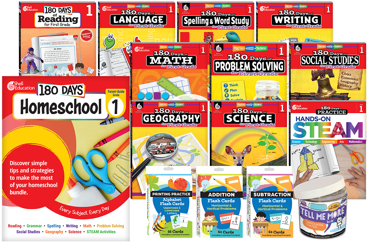 180 Days™: Homeschool Grade 1 Set