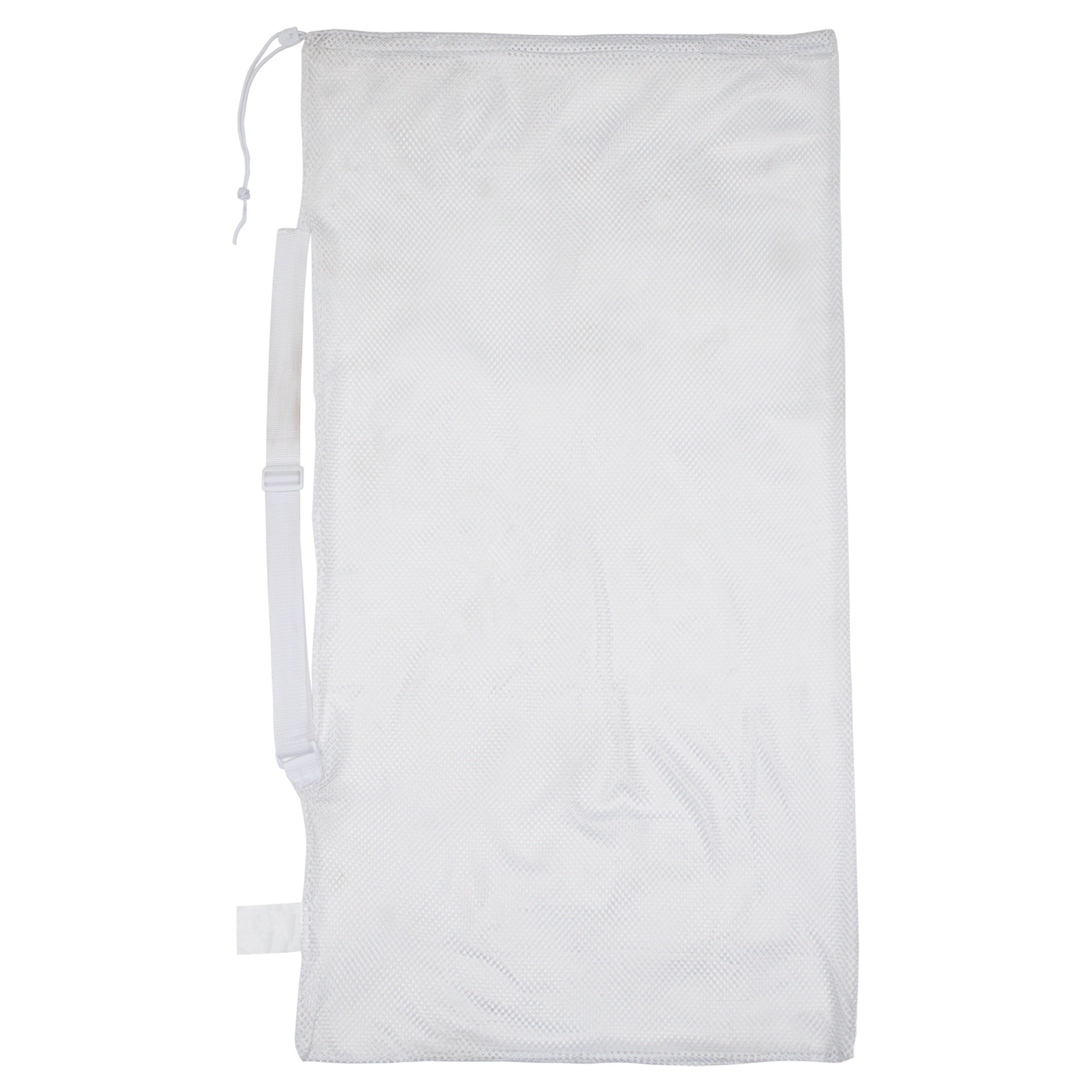 Mesh Equipment Bag w/Shoulder Strap White