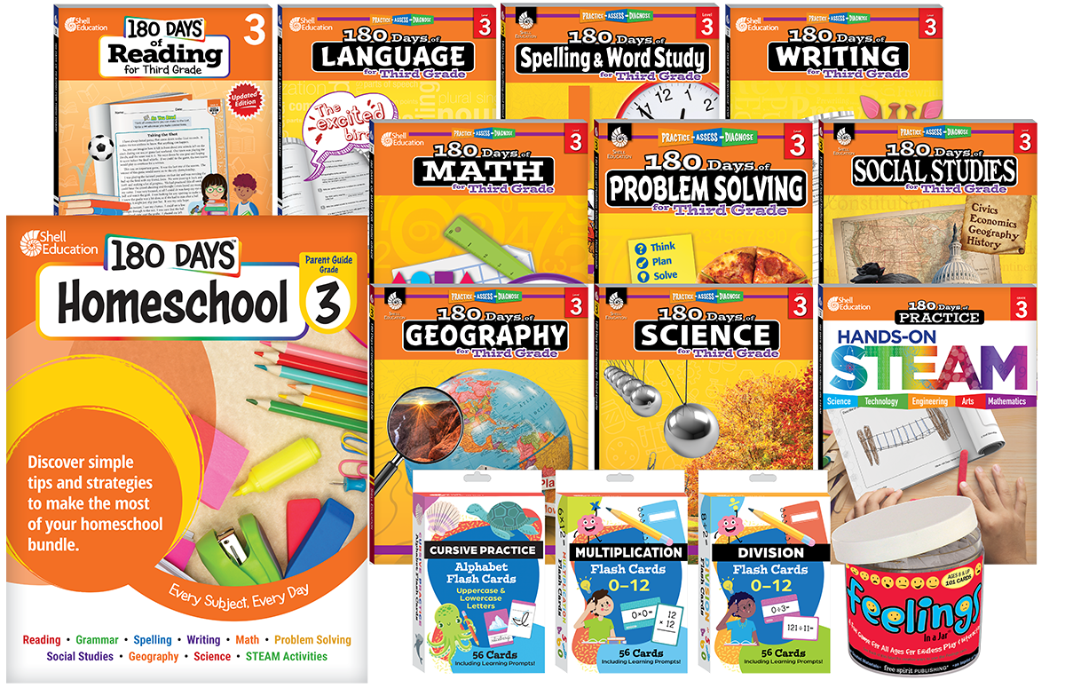 180 Days™: Homeschool Grade 3 Set