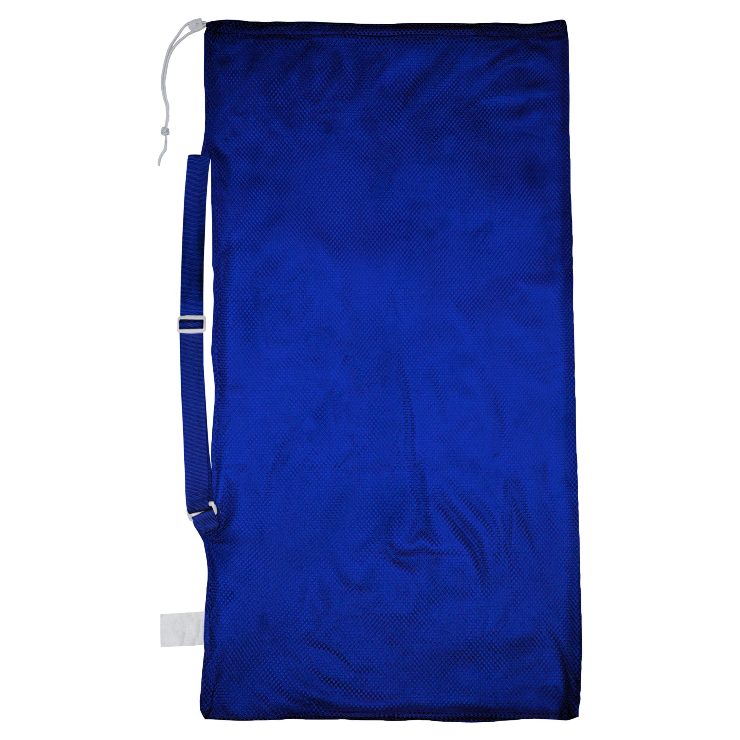 Mesh Equipment Bag w/Shoulder Strap Blue