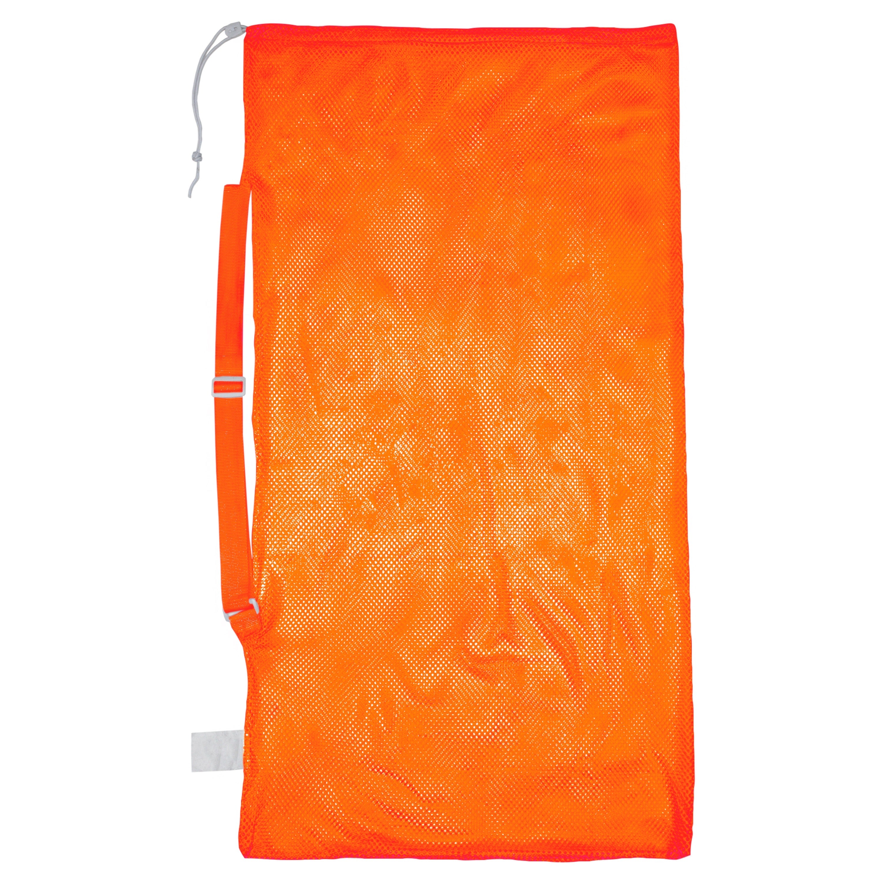 Mesh Equipment Bag w/Shoulder Strap Orange