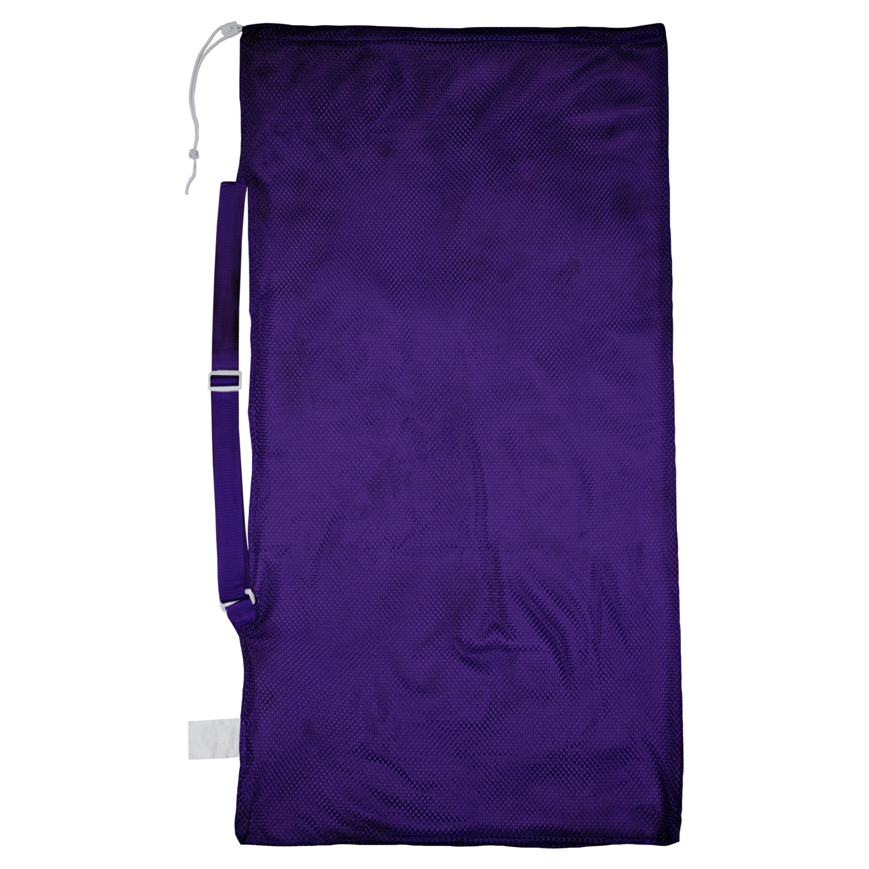 Mesh Equipment Bag w/Shoulder Strap Purple