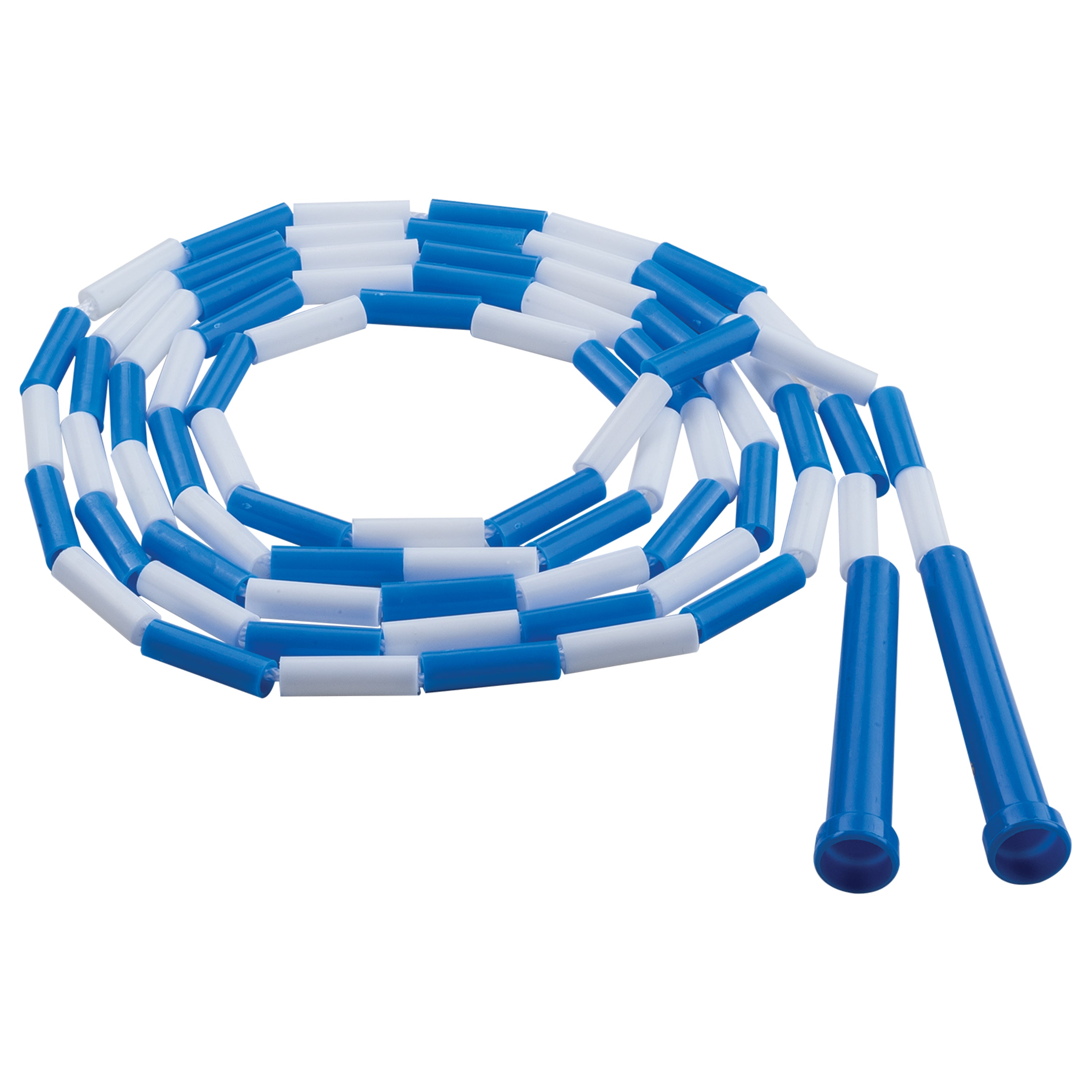 Plastic Segmented Jump Rope, Blue/White, 9'
