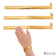 Gold Holographic Wrist Band (100Pc) - 100 Pieces