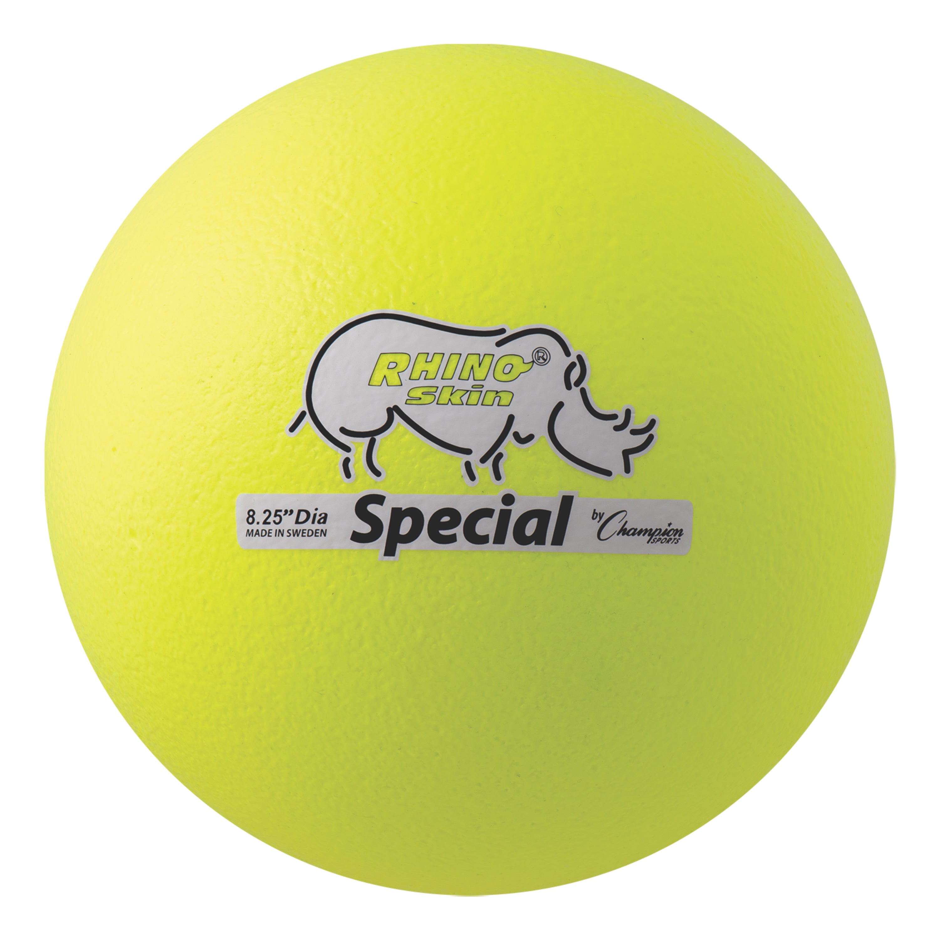 8.5" Rhino Skin Medium Bounce Dodgeball Neon Yellow