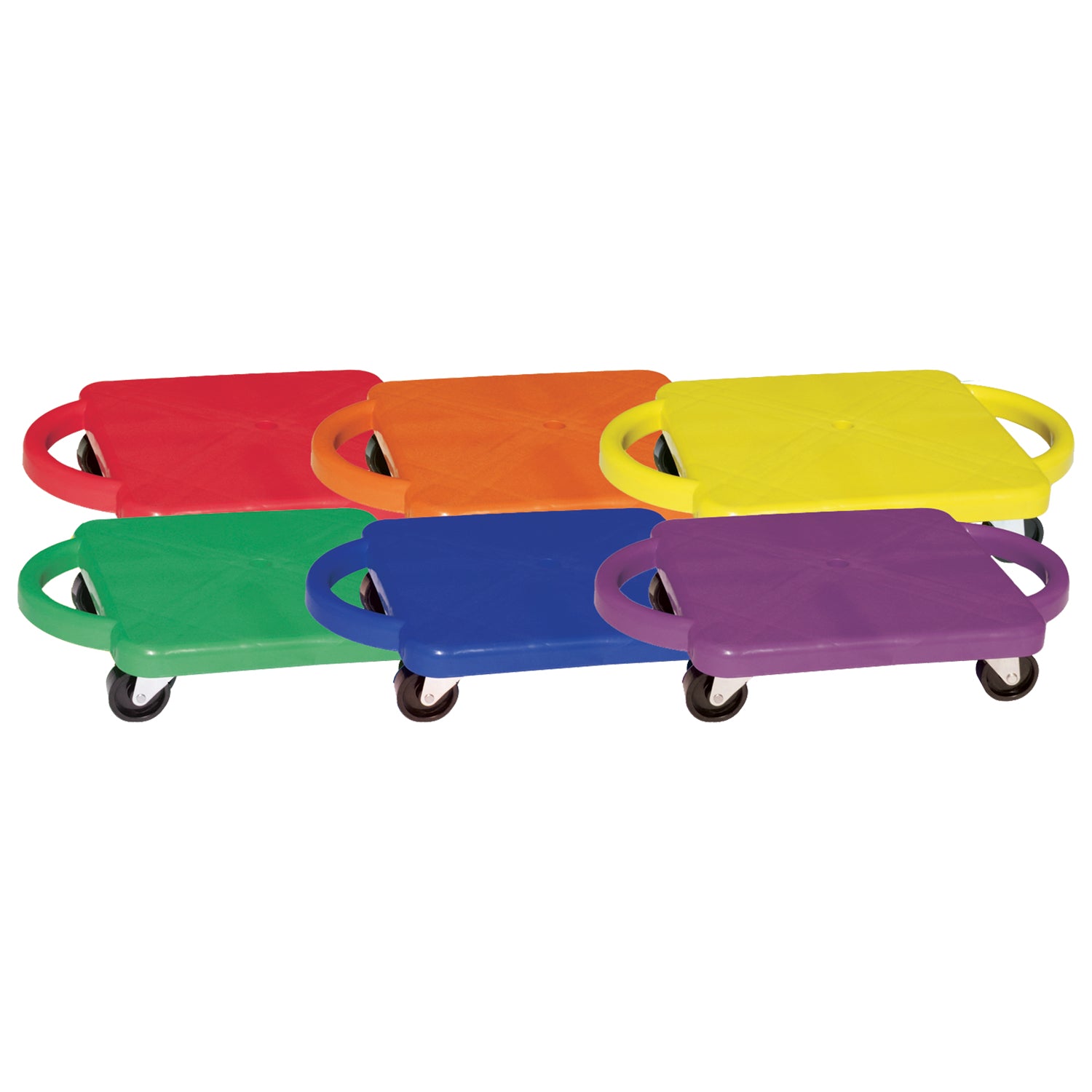 Plastic Standard Scooter Set with Handles, Set of 6