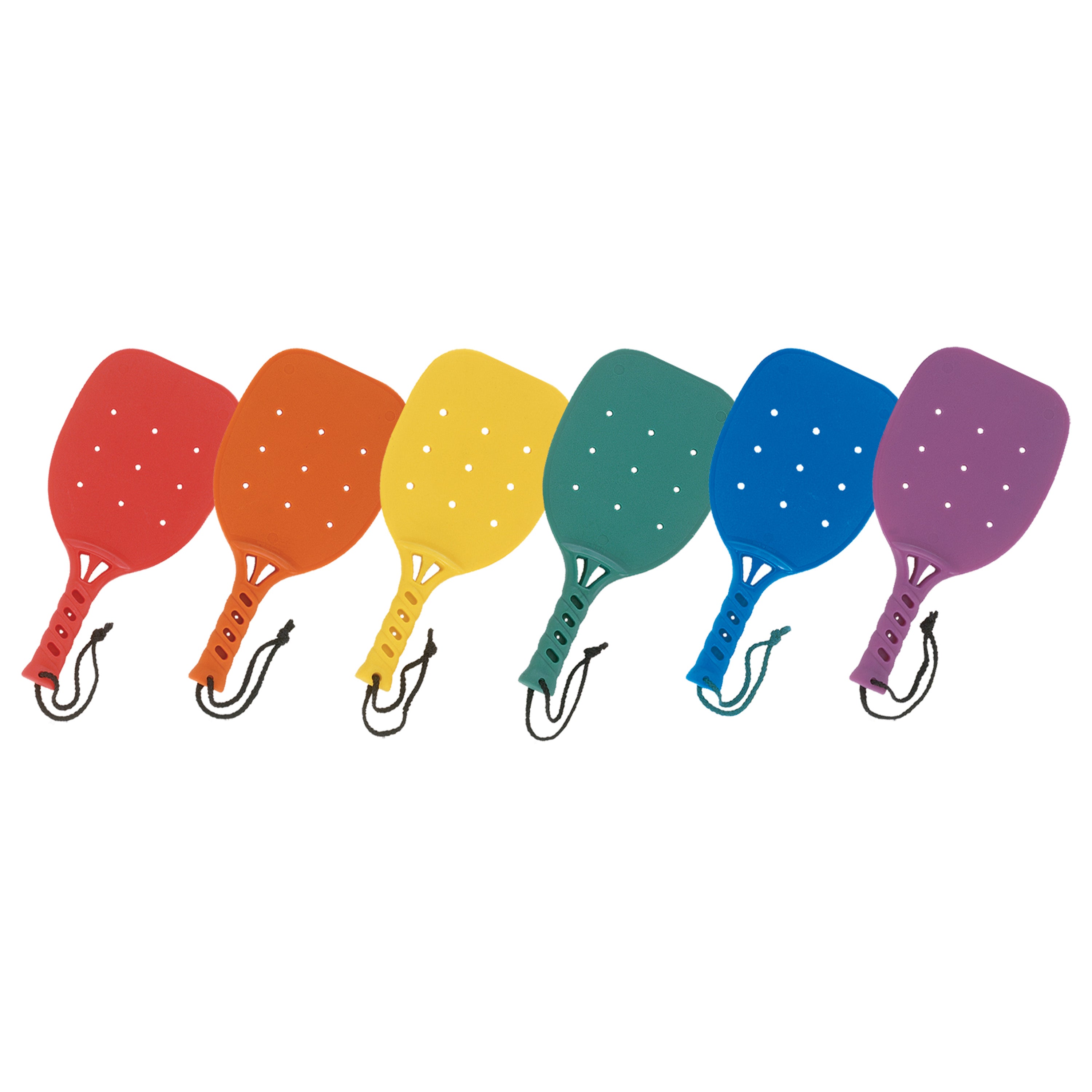 Plastic Paddleball Rackets, Set of 6