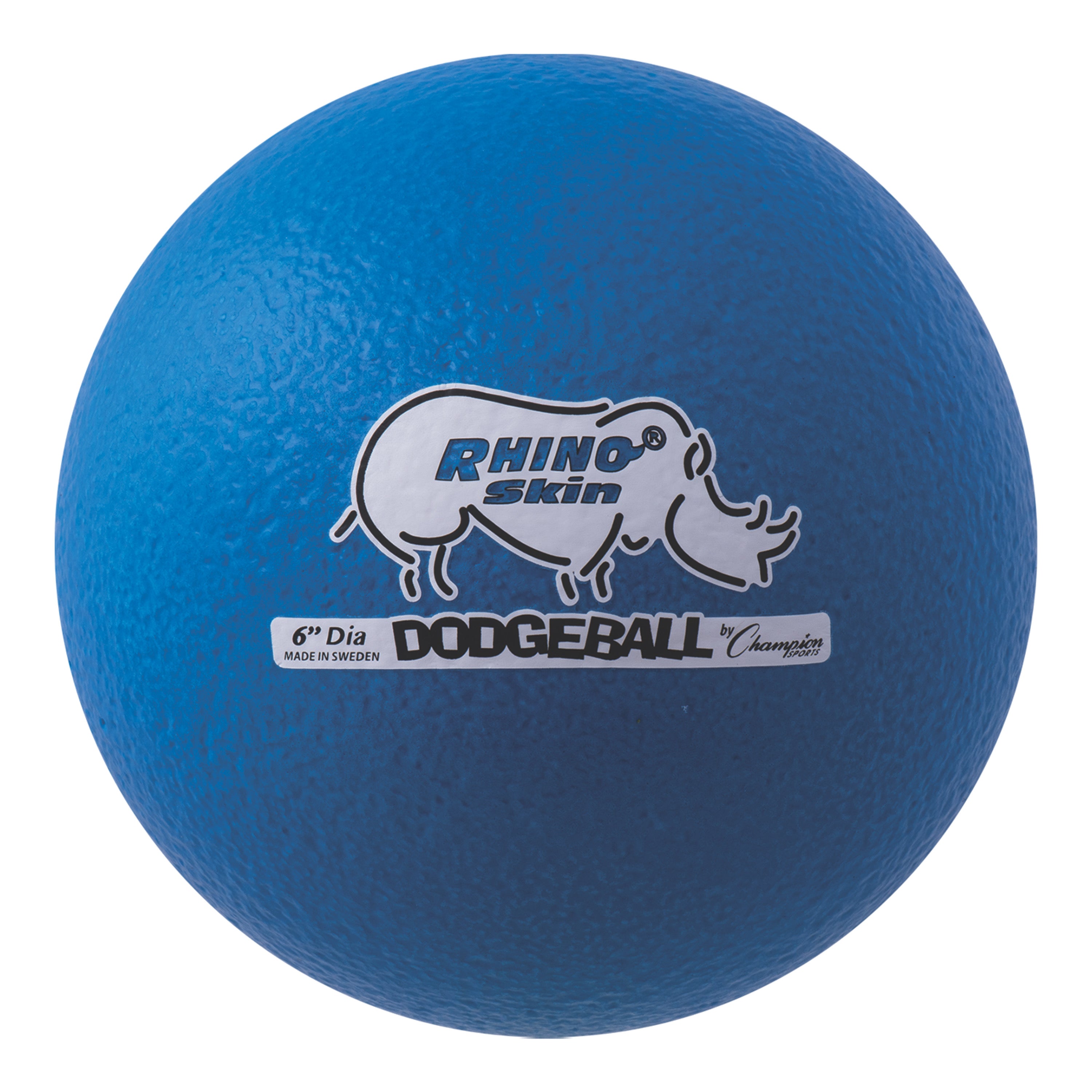 6" Rhino Skin Low Bounce Dodgeball Neon Blue