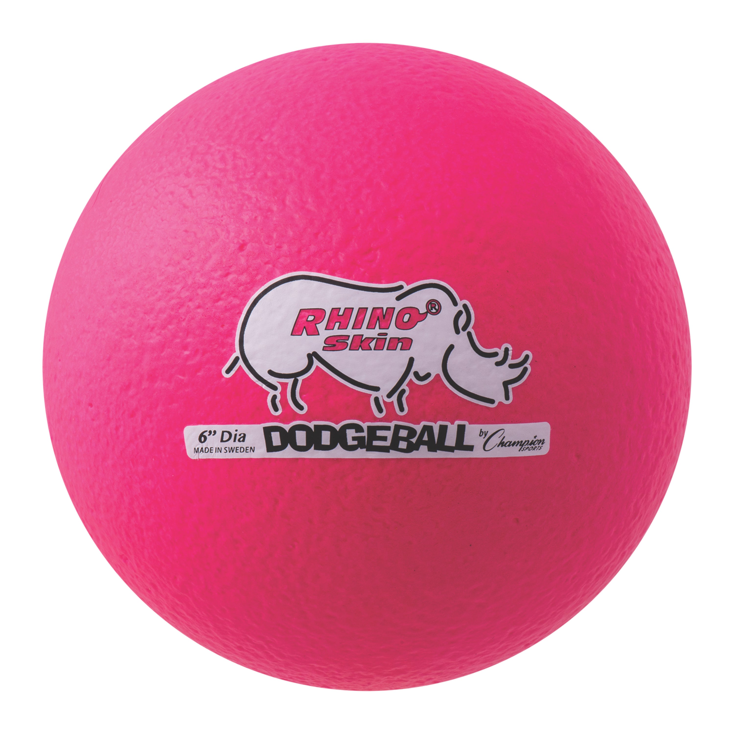 6" Rhino Skin Low Bounce Dodgeball Neon Pink